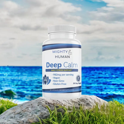 Deep Calm - Daily Stress Support Complex - 60 Capsules Mighty Human