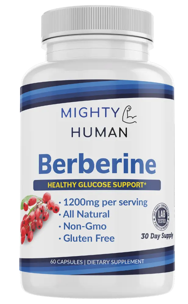 Berberine - Healthy Glucose Support - 60 Capsules Mighty Human