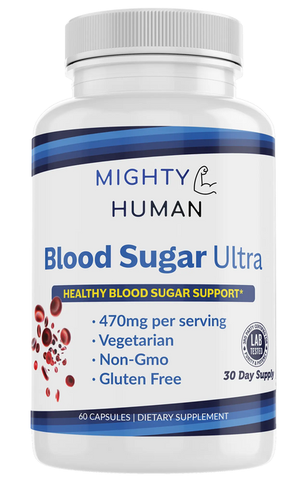 Blood Sugar Ultra - Comprehensive Metabolic Support - 60 Capsules Mighty Human