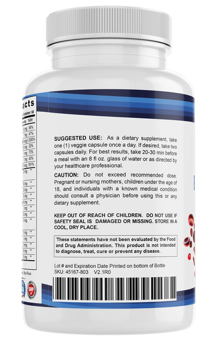 Blood Sugar Ultra - Comprehensive Metabolic Support - 60 Capsules Mighty Human