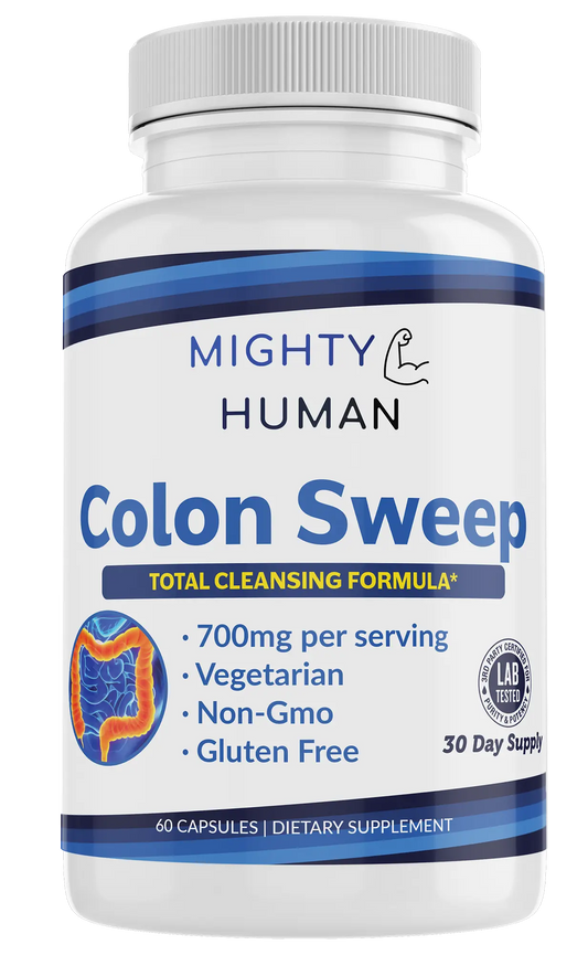 Colon Sweep - Total Cleansing Formula - 60 Capsules Mighty Human