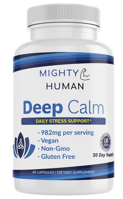 Deep Calm - Daily Stress Support Complex - 60 Capsules Mighty Human