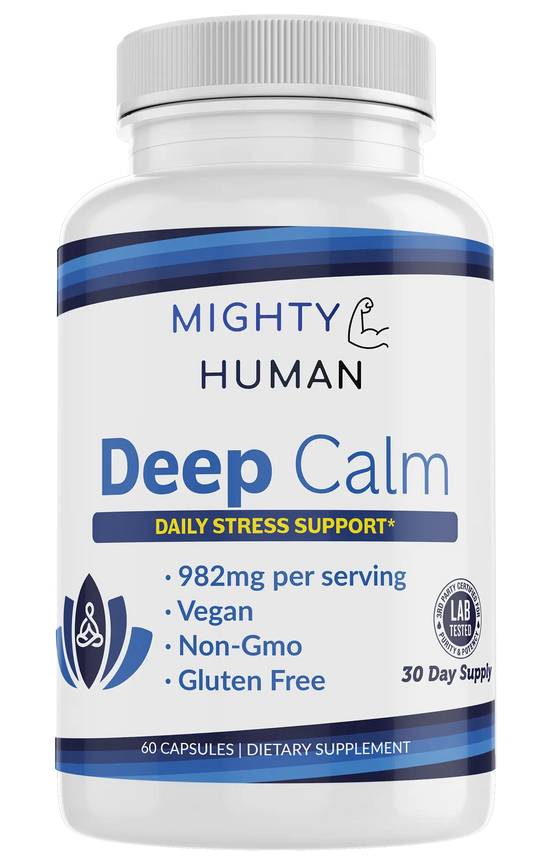 Deep Calm - Daily Stress Support Complex - 60 Capsules Mighty Human