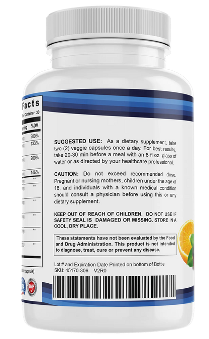 Immune XL - Enhanced with Elderberry Echinacea and Vitamin C - 60 Veggie Capsules Mighty Human