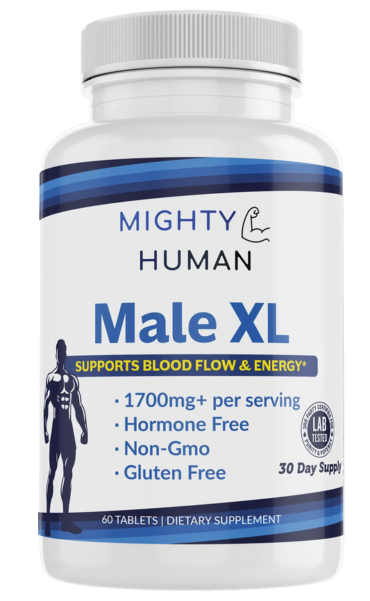 Male XL - Supports Blood Flow & Energy - 60 Tablets Mighty Human