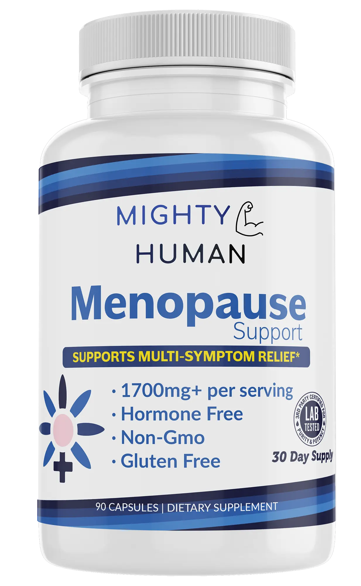 Menopause Support - Comprehensive Symptom Relief - 60 Capsules Mighty Human