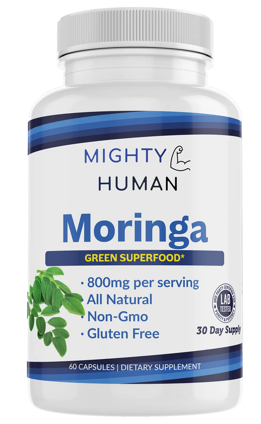 Moringa - The Green Superfood Powerhouse - 60 Capsules Mighty Human